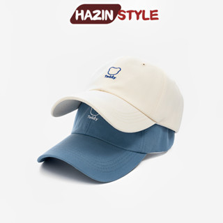  Mũ lưỡi trai HAZIN thêu hình Teddy form cứng nón lưỡi trai nam nữ thêu hình gấu dễ thương đi học đi làm siêu xinh 