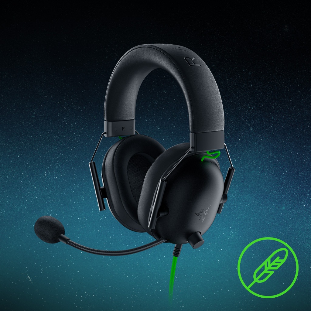 Tai Nghe Razer BlackShark V2 X | Kết Nối 3.5mm | Drive Triforce 50mm | Loa/Micro Đơn khử ồn | Memory Foam êm tai | BigBuy360 - bigbuy360.vn