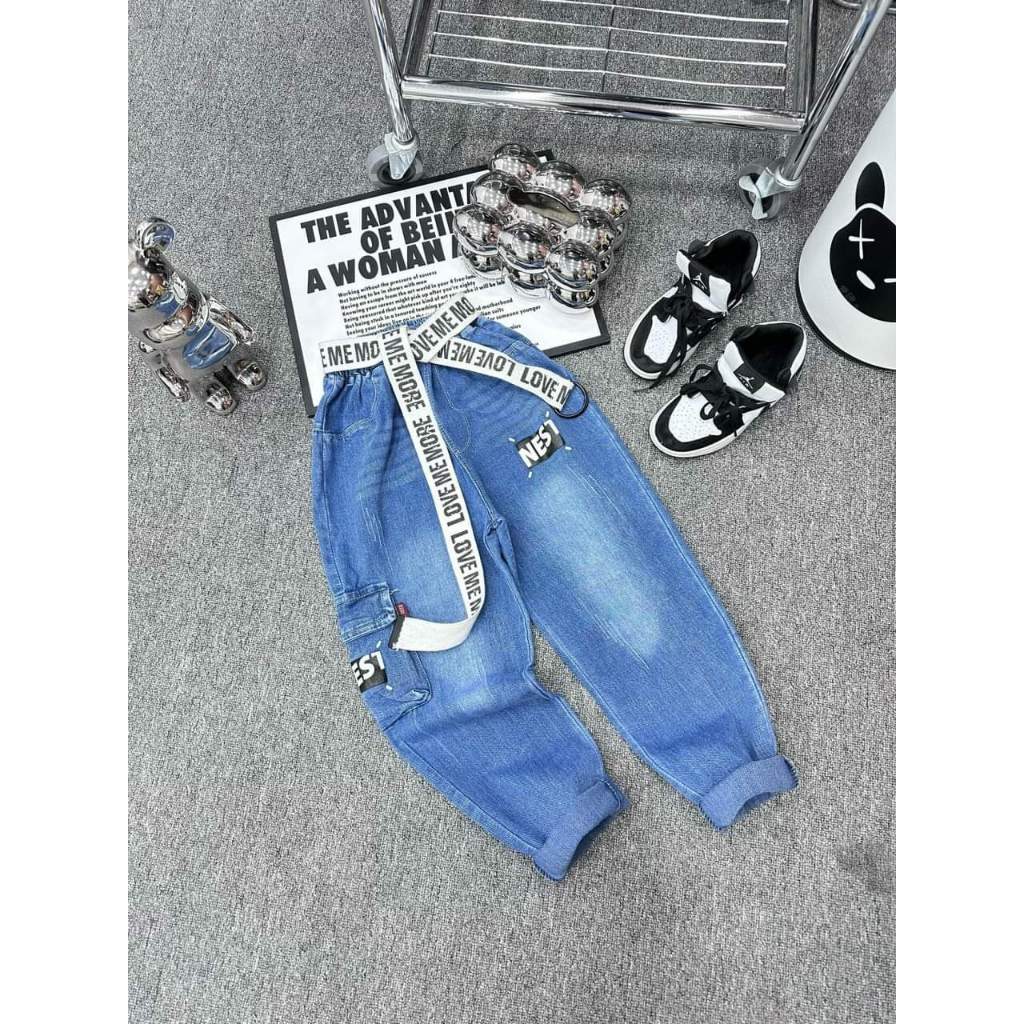 Quần jeans/bò dài cực xịn đẹp cho bé trai 12-45kg