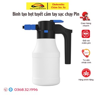 Bình Phun Tạo Bọt Tuyết Cầm Tay Chạy Bằng Pin Sạc Dung Tích 1.5L
