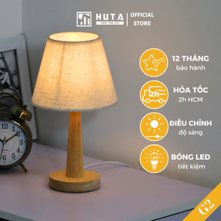 Đèn Ngủ Để Bàn Gỗ HUTA Light For Life G2 Điều Chỉnh Độ Sáng, Ánh Sáng Vàng