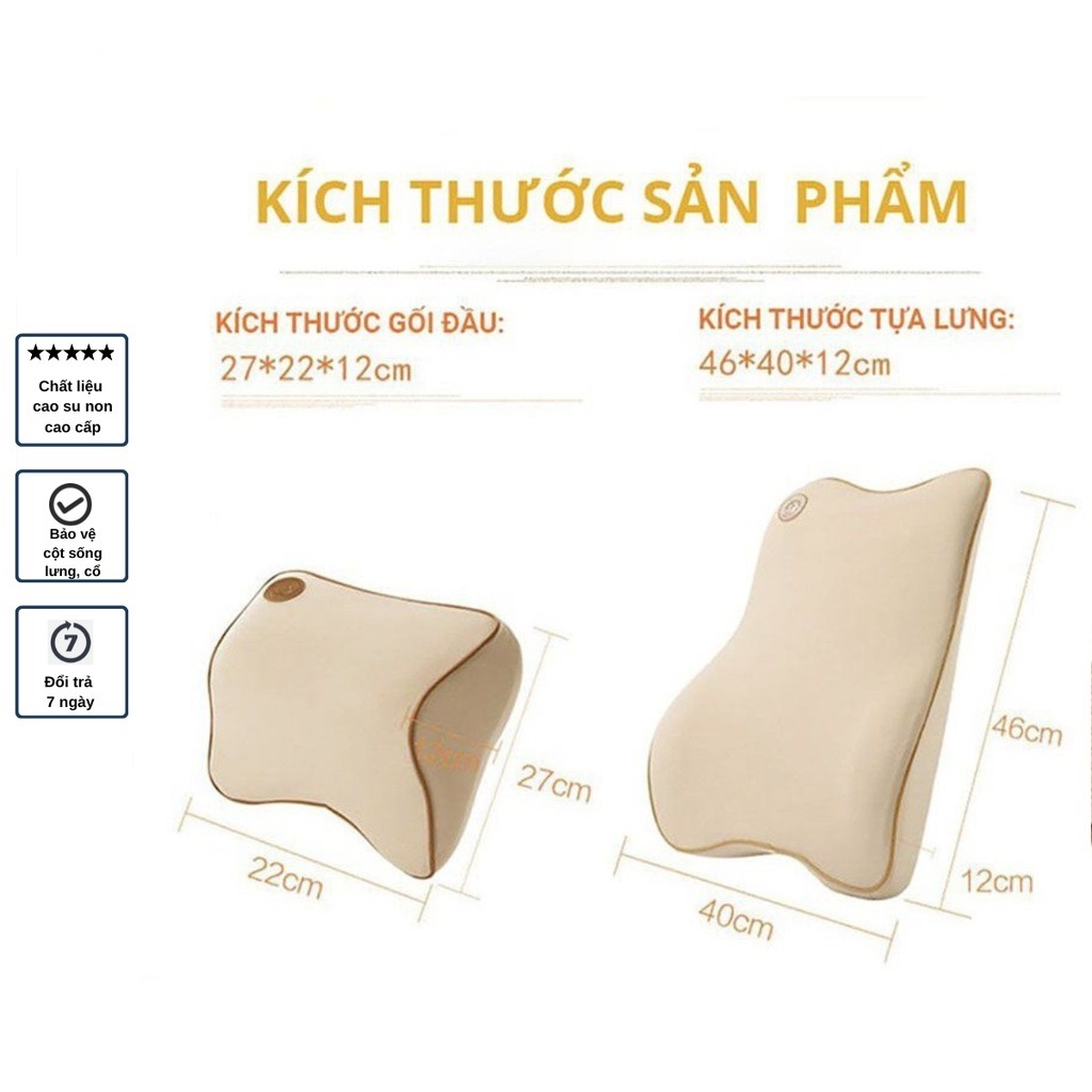 Đệm Lưng Ghế Xe Hơi Giảm Mỏi Tạo Cảm Giác Thoải Mái Lái Xe Hoặc Hỗ Trợ Ghế Văn Phòng Ngồi Thời Gian Lâu | BigBuy360 - bigbuy360.vn