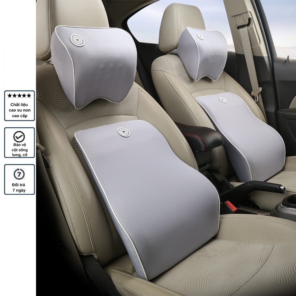 Đệm Lưng Ghế Xe Hơi Giảm Mỏi Tạo Cảm Giác Thoải Mái Lái Xe Hoặc Hỗ Trợ Ghế Văn Phòng Ngồi Thời Gian Lâu | BigBuy360 - bigbuy360.vn