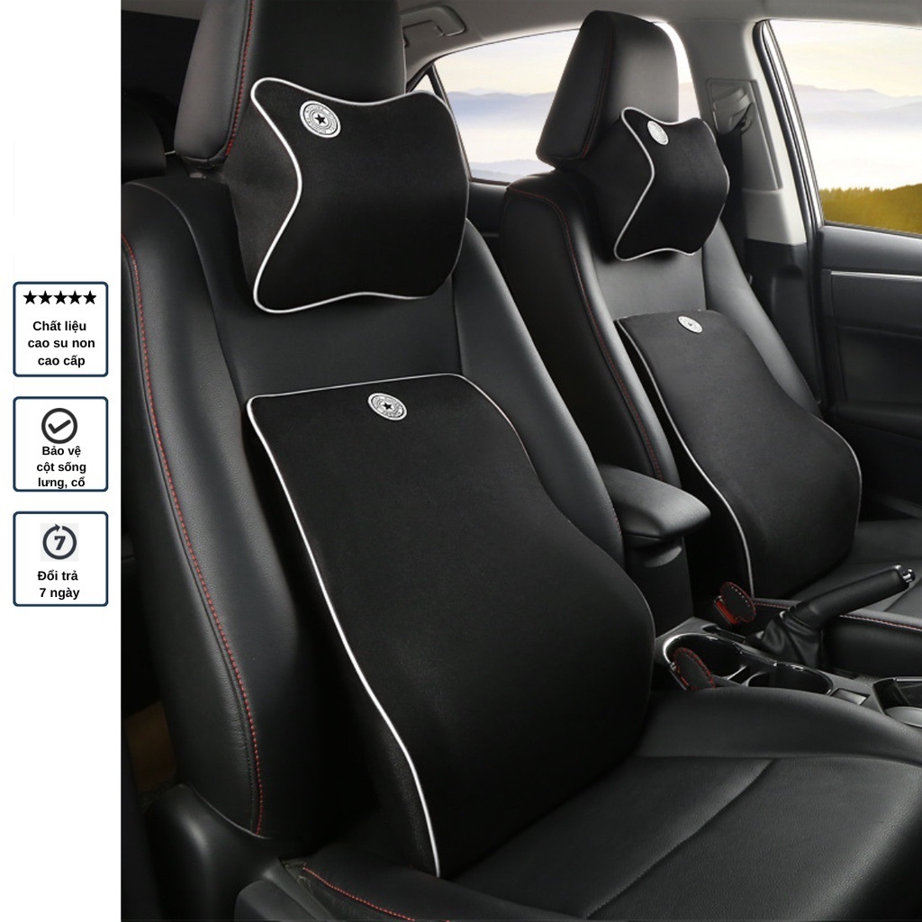 Đệm Lưng Ghế Xe Hơi Giảm Mỏi Tạo Cảm Giác Thoải Mái Lái Xe Hoặc Hỗ Trợ Ghế Văn Phòng Ngồi Thời Gian Lâu | BigBuy360 - bigbuy360.vn