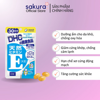 Viên uống bổ sung Vitamin E DHC chăm sóc sức khỏe - Sakura Store Official