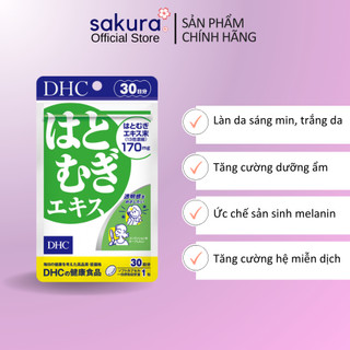 Viên uống sáng da DHC Nhật Bản Adlay Extract gói 30 ngày - Sakura Store Official