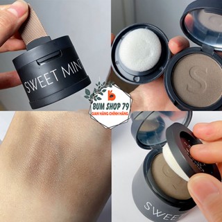 Phấn Che Khuyết Điểm Tóc Sweet Mint Tạo Hiệu Ứng Làm Dày Tóc Nâu Và Đen, Phấn Phủ Tóc Thưa Chất Bột Mịn Dặm Bạc Chân Tóc