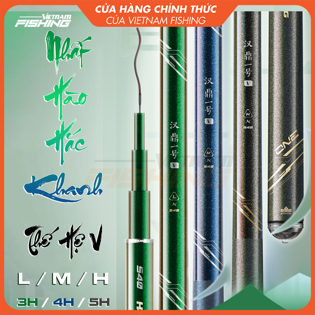 Cần Câu HANDING Nhất Hào Hắc Khanh TH5 size cần dài