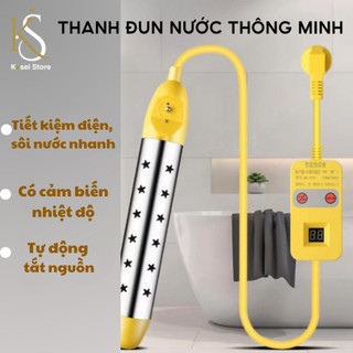 Thanh Đun Nước Nóng Thông Minh 2000W, Tự Động Tắt Nguồn, Sục Đun Nước Inox, Tiêu Chuẩn An Toàn CHÂU ÂU