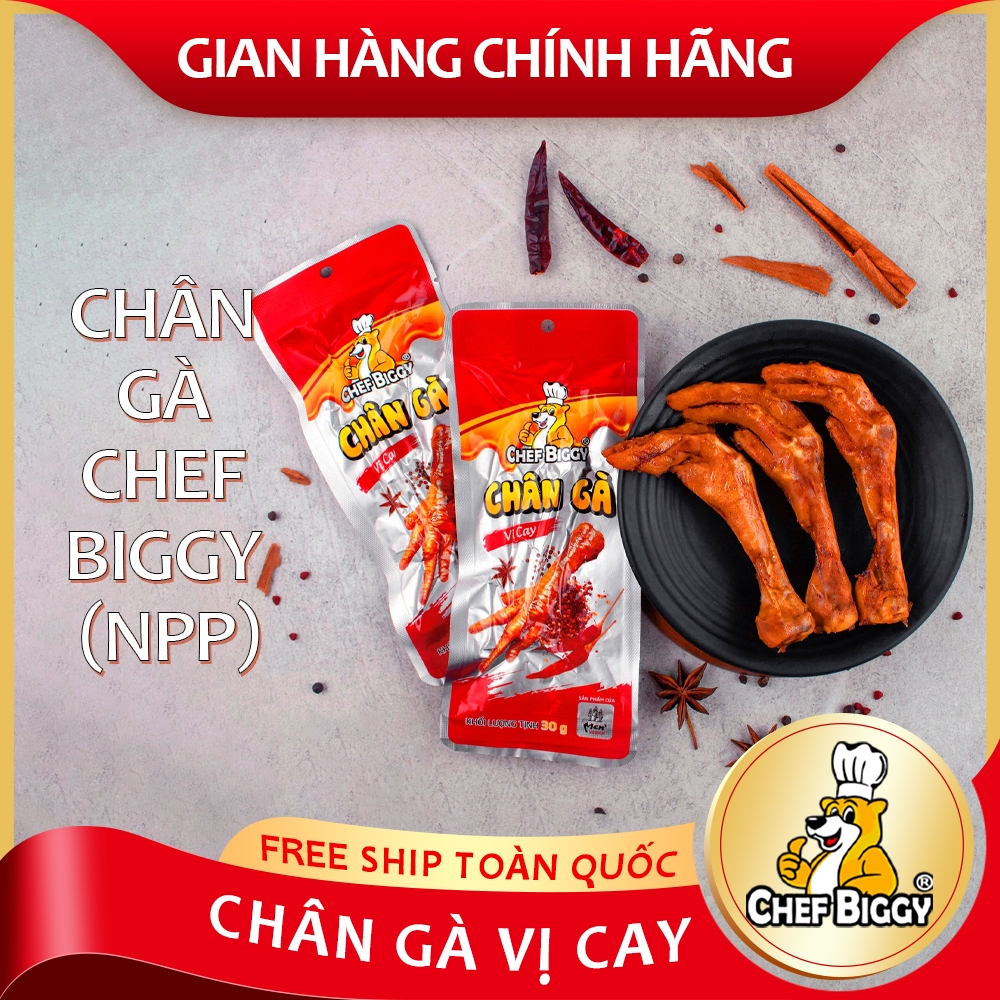  Chân gà CHEF BIGGY siêu ngon chính hãng - Hàng Việt Nam, có chứng nhận vệ sinh an toàn thực phẩm