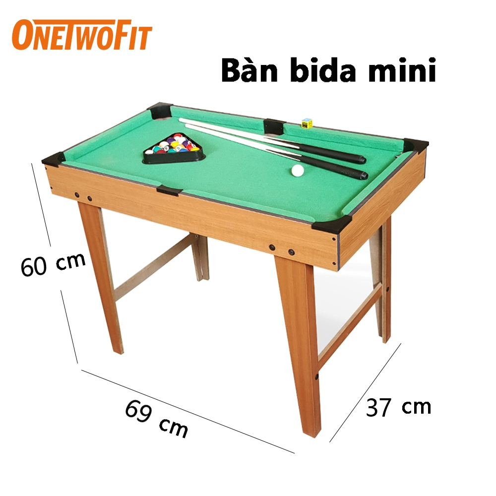 OneTwoFit Bàn bida mini cho trẻ em và người lớn bằng gỗ đa chức năng,bida mini phăng  ET011101