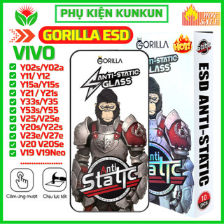 Kính cường lực Vivo V23e V29 V27e V25e V25 Y36 Y22s Y35 Y17s Y16 Y55 Y20 Y20s  Y02s Y02T Y11 Y12 Y15 Y12s Gorilla ESD