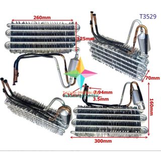 Dàn nhôm tản nhiệt tủ lạnh kép cỡ 30cm x 12.5cm x 7cm