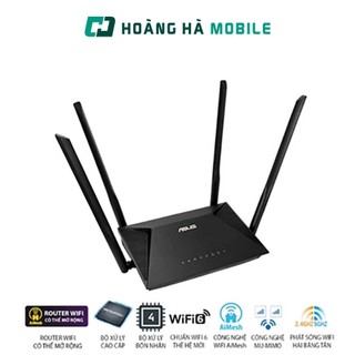 Bộ phát wifi asus rt-ax53u wifi ax1800 2 băng tần, router wifi có thể mở rộng