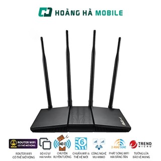 Bộ phát wifi asus rt-ax1800hp wifi ax1800 2 băng tần, router wifi có thể mở rộng