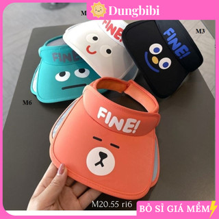 M20 Mũ lưỡi trai hở đầu, nón kết lưỡi trai nhiều hình đáng yêu cho bé trai bé gái S4-8y