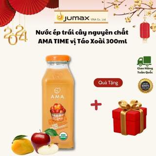 Nước ép trái cây nguyên chất AMA TIME vị Táo xoài 300ml [Date 5/2024]