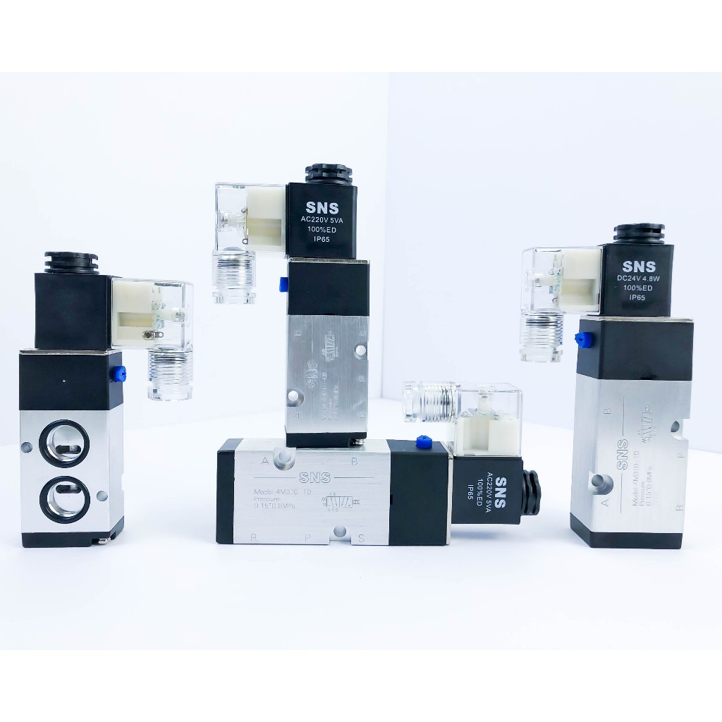 Van điện từ 4M210-08/ 4M310-10 - Van điện từ khí nén 4M210/ 4M310 - Van điện từ DC24V/ AC220V ( chín
