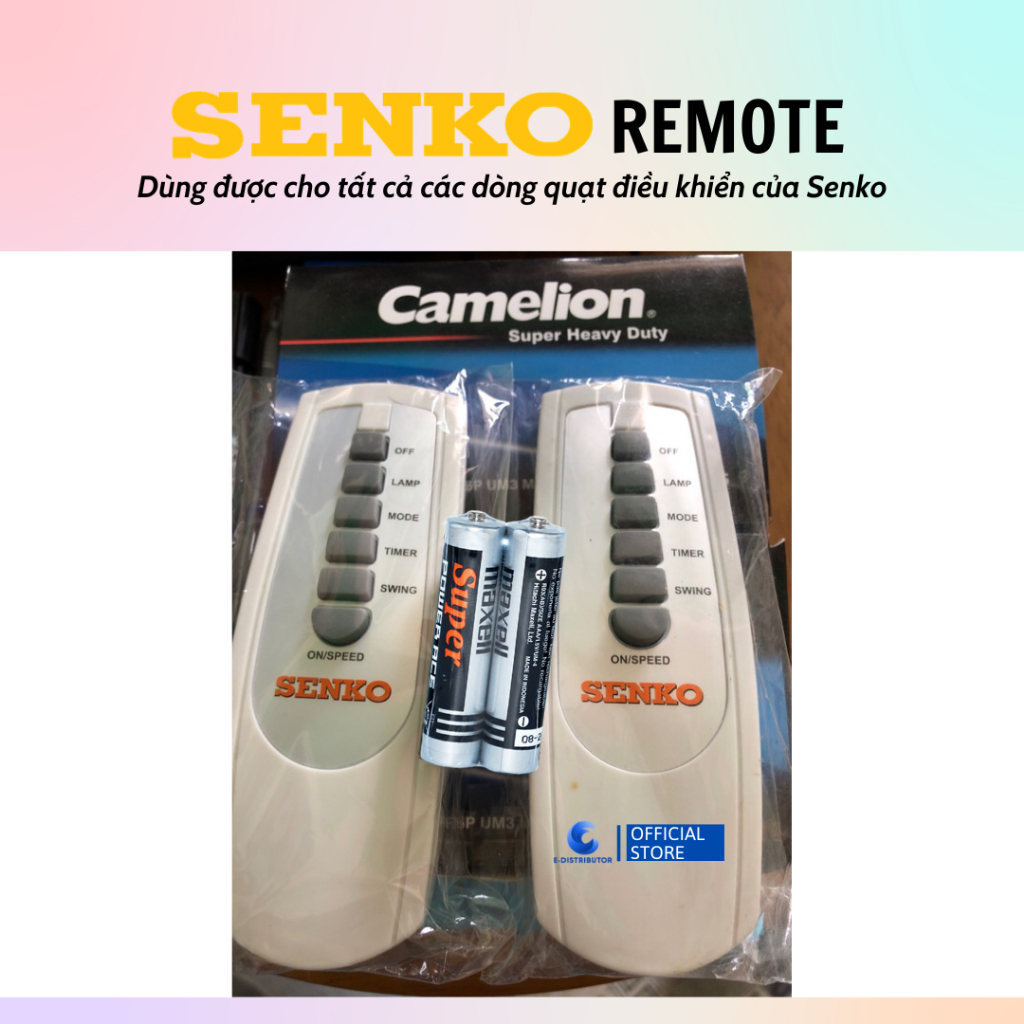 Remote điều khiển dành cho quạt điều khiển Senko - 100% chính hãng