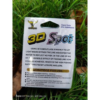Cước câu cá SPOT 3D TORO tàng hình 110m