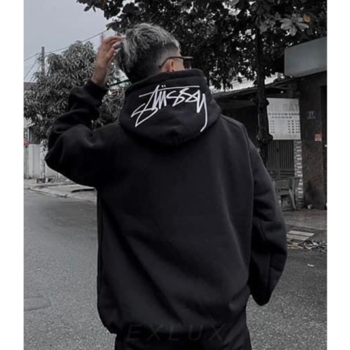 Áo Hoodie Stussy Thêu Mũ chất liệu nỉ bông cực ấm tag mác bo chun cựũnịn