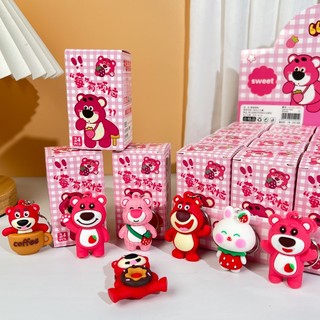 Móc khóa gấu dâu móc khoá nhân vật hoạt hình đeo túi siêu hót, quà lưu niệm treo balo móc khóa xe máy đáng yêu