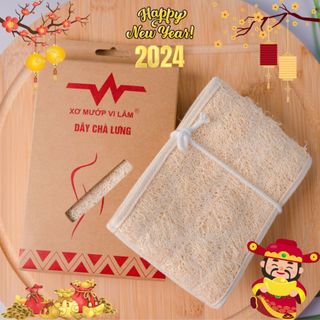 Dây chà lưng xơ mướp vi lâm, tẩy tế bào chết, massage body, mang đi xa rất tiện lợi