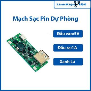 Mạch sạc pin dự phòng 5v 1a - xanh lá