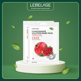 Mặt Nạ Chiết Xuất Từ Lựu Pomegranate Solution Mask Pack Moisture Hardening Lebelage 25g