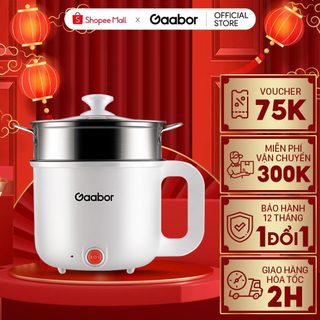 Nồi điện đa năng GAABOR GR-N18A dung tích 1,8L lòng nồi chống dính công suất 600W - Hàng chính hãng