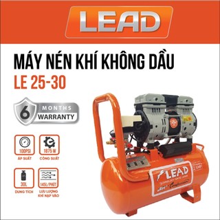 Máy nén khí không dầu LEAD LE25.30, có tốc nhanh, 40s nạp đầy bình 8kg, dung tích 30L