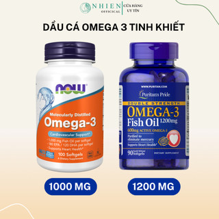 Dầu cá omega 3 now bổ mắt, bổ tim fish oil omega 3 1000mg