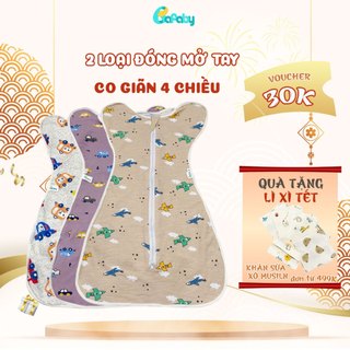 Nhộng Chũn Cho Bé Ngủ Ngon BAFABY Tránh Giật Mình Chất Vải Cotton Mềm Mại Co Giãn Đàn Hồi Cực Tốt 342