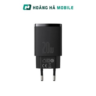 Củ sạc nhanh baseus compact 20w 2 cổng usb-a + tpye-c - chính hãng