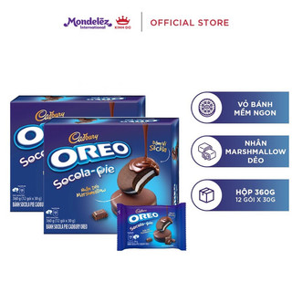 Bánh oreo pie vị marshmallow, hộp x 360g