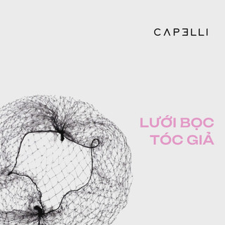 Lưới bọc chống rối bảo vệ tóc giả capelli màu đen co dãn loại to 60-80cm
