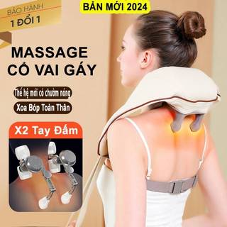 Máy Massage cổ vai gáy, Máy mát xa cổ vai gáy nén nóng hồng ngoại 6D, Đai Mát Xa Đa Năng