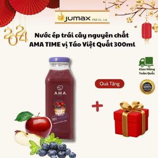 Nước ép trái cây hữu cơ ama time vị táo - việt quất 300ml