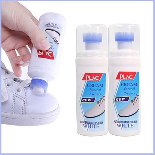 Chai Tẩy Trắng Giày Plac Có Đầu Chùi. Chai tẩy trắng giày dép PLAC 100ml có đầu chải chà tiện lợi