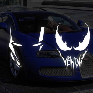 Tem Decal Dán Xe, Trang Trí Nắp Bình Xăng Ô Tô Hình Iron Man, Venom Phù Hợp Với Mọi Loại Xe 
