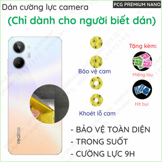 Dán cường lực dẻo nano cho camera Realme 10 4G/ Realme 10 Pro+ dành cho người biết dán