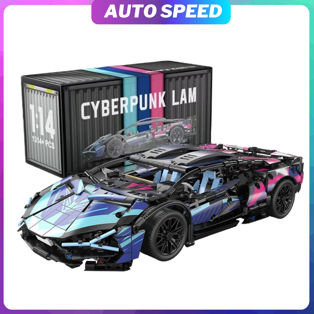 Mô hình lắp ráp siêu xe Lambo tỉ lệ 1:14 , Đồ chơi lắp ráp xe Lambo Sian , lambo Punk , F1 , 911 rsr - autospeed brick