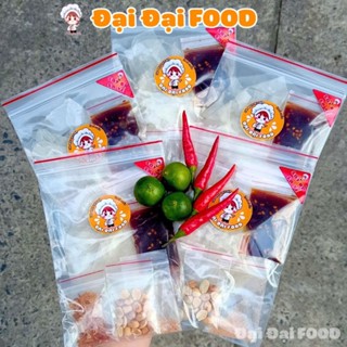 COMBO 5 Bịch Bánh Tráng Dẻo Trộn Sốt Bò Sa Tế Kèm Khô Gà Lá Chanh Khô Bò Xé Cay ĐẠI ĐẠI FOOD