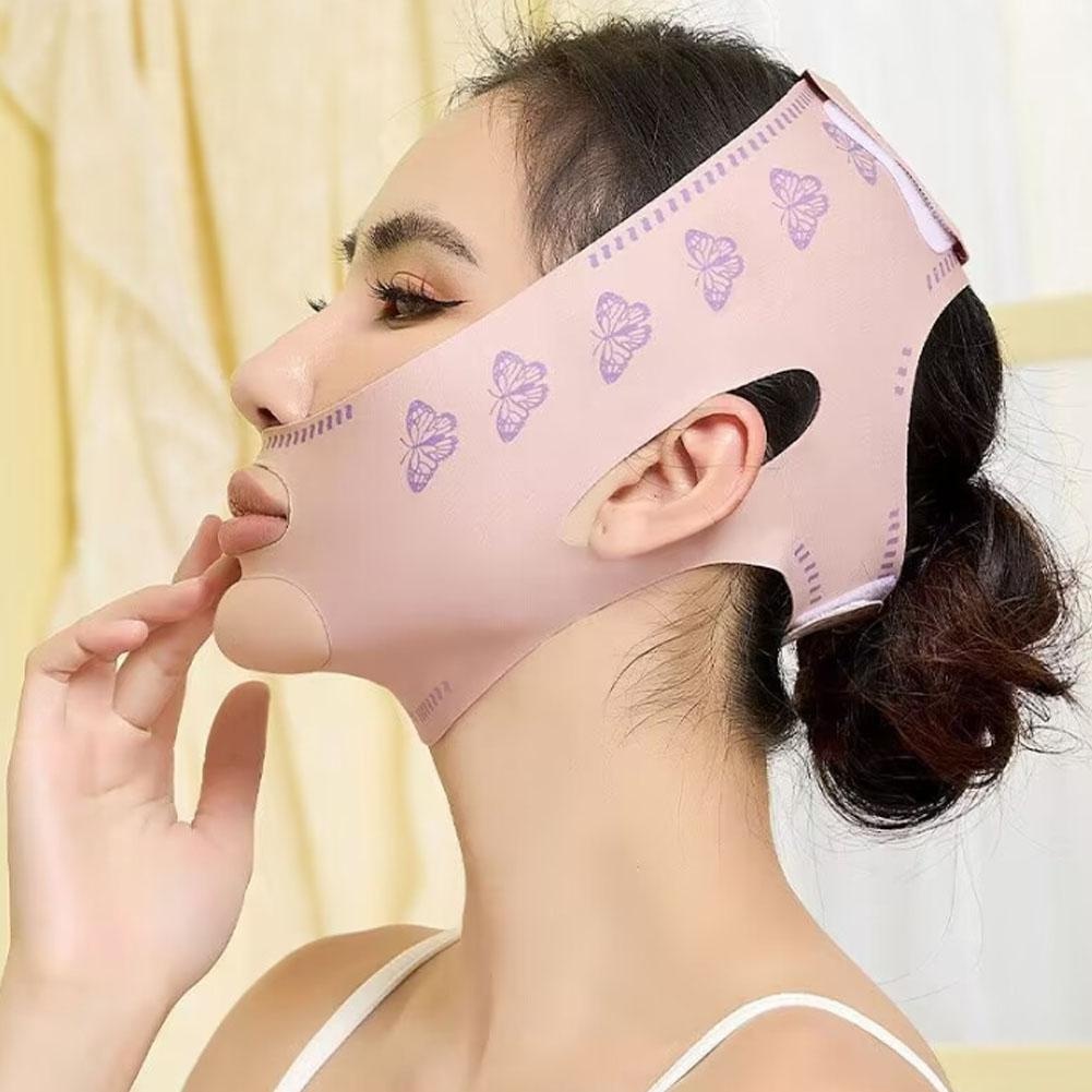 Mặt nạ nâng cơ mặt Vline, mặt nạ Vline thon gọn mặt, đai đeo mặt đàn hồi săn chắc giảm béo nọng cằm