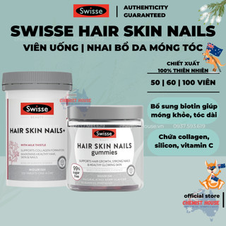 [Hàng chuẩn Úc] Viên uống Đẹp da, tóc và móng Swisse Hair Skin Nails