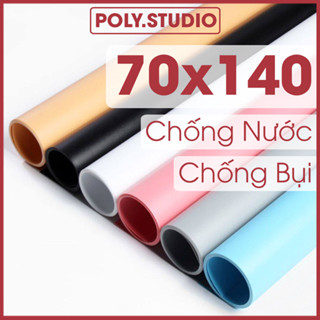 Phông Nền Chụp Ảnh PVC 70x140 cm Nhựa Màu Trắng, Xám, Đen, Cam, Hồng, Xanh, Be, Vàng (Chọn Màu)