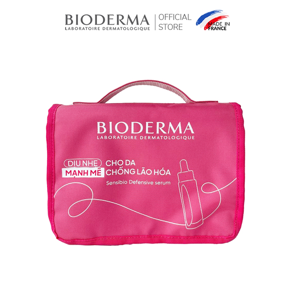 Túi mỹ phẩm du lịch Travel pouch Bioderma Sensibio Defensive Serum