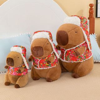 Gấu bông capybara chuột lang nước tết hài hước năm mới