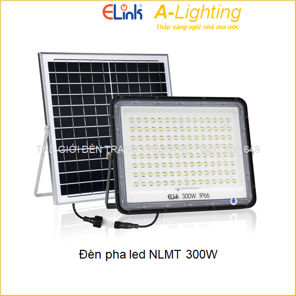 Đèn led pha năng lượng mặt trời NLMT Solar 300W IP66 ELINK EDPS3 EDPS3-30060 - A-LIGHTING