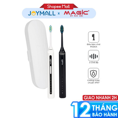 Bàn Chải Điện Magic Korea B21, Hàng Chính Hãng, 5 Chế Độ Làm Sạch, Chống Nước, Có Hộp Đựng - JoyMall